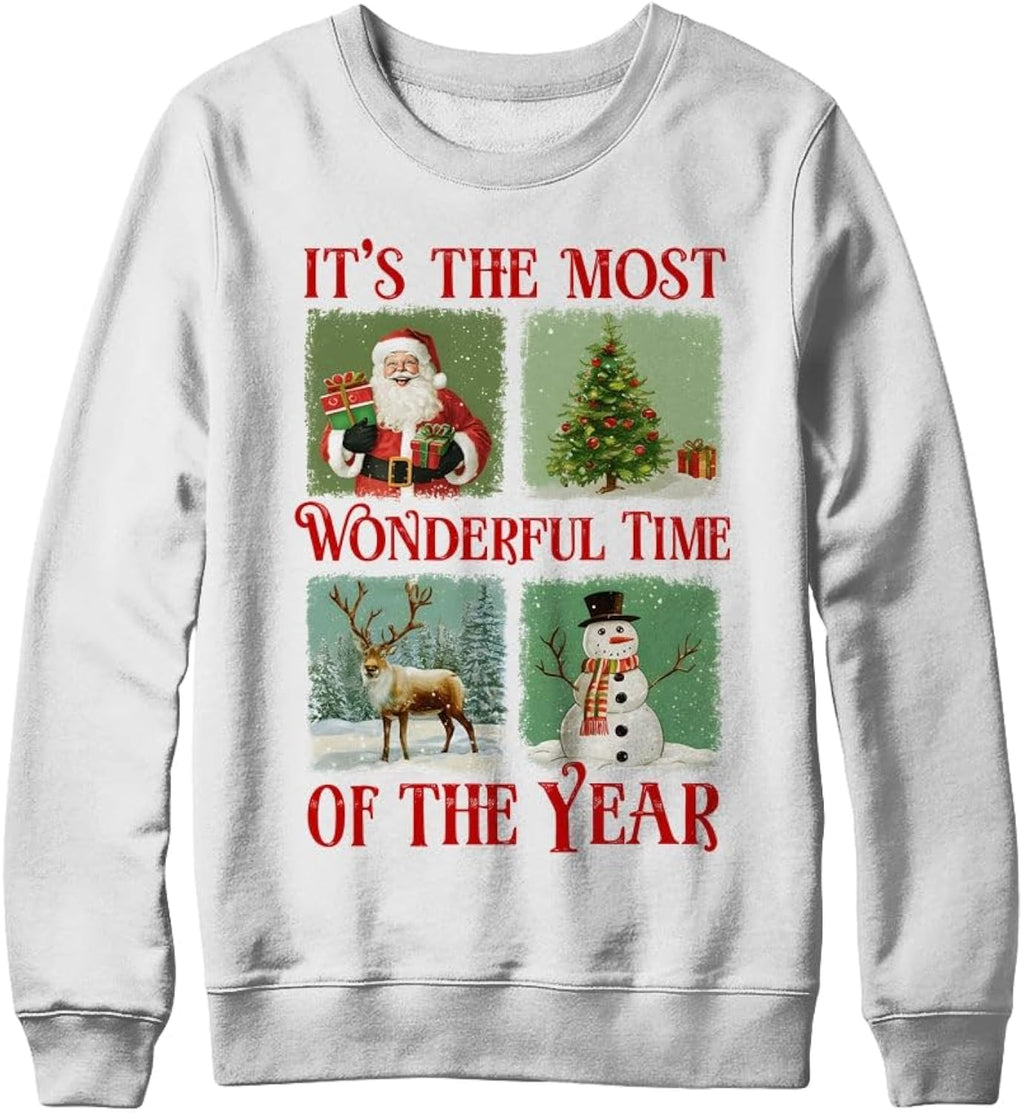 Retro Christmas It's The Most Wonderful Time Santa Vintage Shirt Sweatshirt