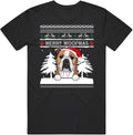 Bulldog Merry Woofmas Christmas Pet Unisex T Shirt