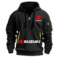 Suzukiii Men's Hoodie Outdoor Motorcycle Riding Suit - Soft, Breathable, Comfortable, Autumn/Winter Style