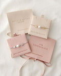 Mother of the Bride Gift, Bracelet 18k Gold Plated, Wedding Jewelry, Bracelet Bridesmaid Gift, Bridal Jewellery Pouch, Bracelet for Mother