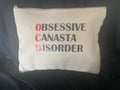 Canasta themed carry all pouch OCD obsessive canasta disorder
