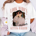 Personalized Bride Photo Sweatshirt, Custom Childhood Photo Crewneck, Look Who's Getting Married Top, Bachelorette Outfit, Gift for Bride