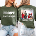 Front Back Custom Photo Sweatshirt & Hoodie, Personalized Gift Double Sided Hoodie, Matching Sweater, Custom Image Kids Sweater, Brand Logo