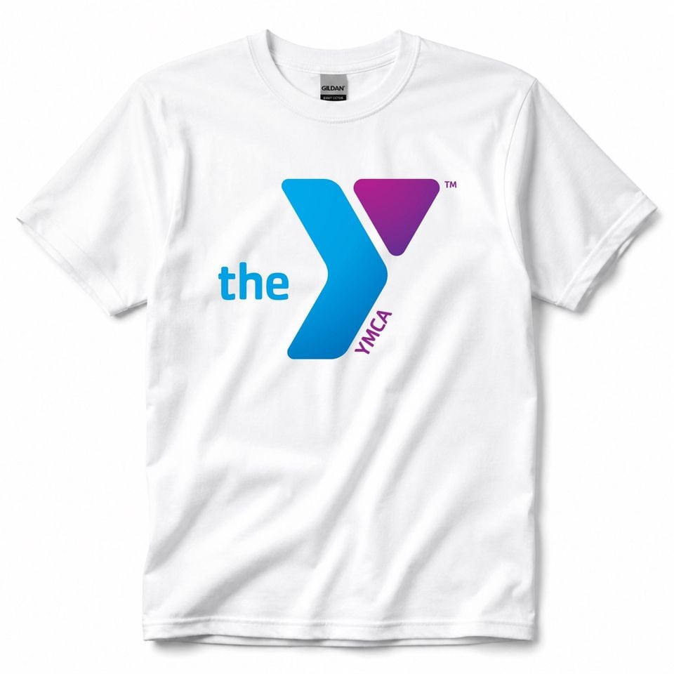 YMCA Logo T-Shirt | Retro Blue Purple YMCA Tee