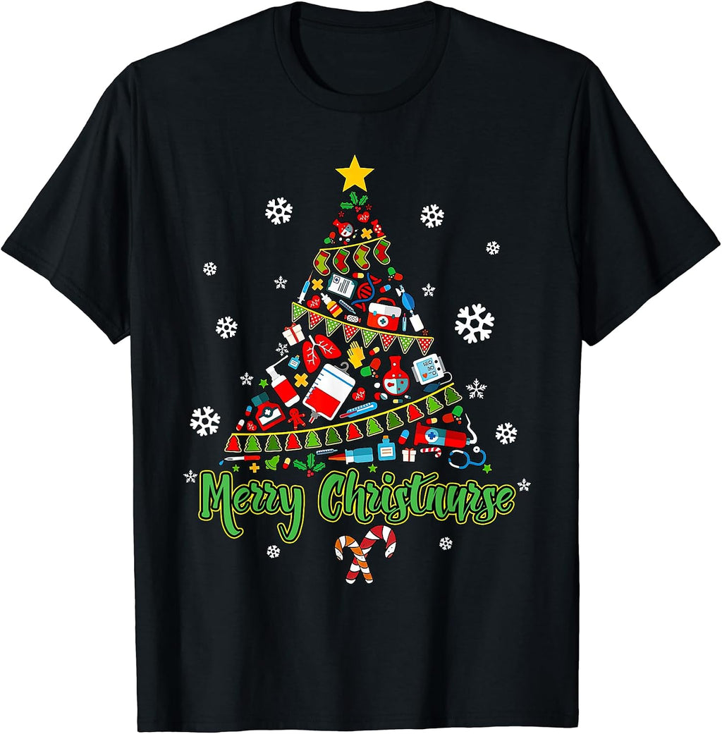 Merry Christmas Tree Nurse Xmas