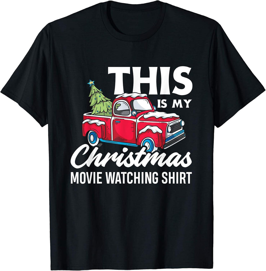 Christmas Movie Watching Tee Santa Claus Gifts