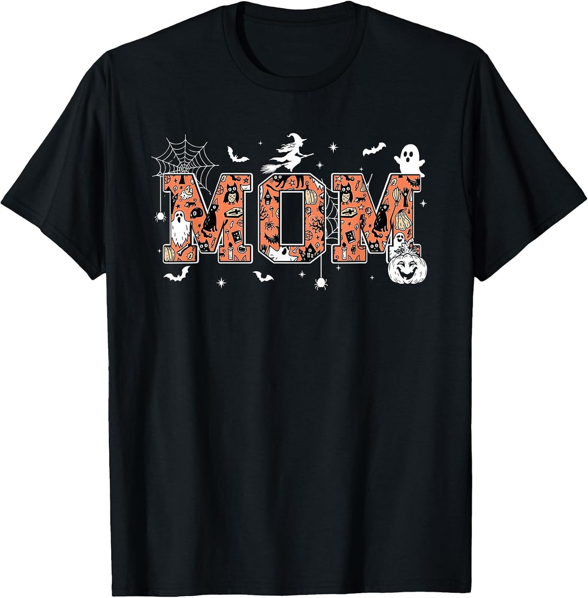 Mom Halloween Pumpkin Family Matching T-Shirt