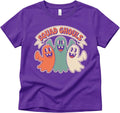Squad Ghouls Halloween Shirt for Women Men Kids - Funny Ghost Group Graphic Tee Sweatshirt Hoodie Gift Purple