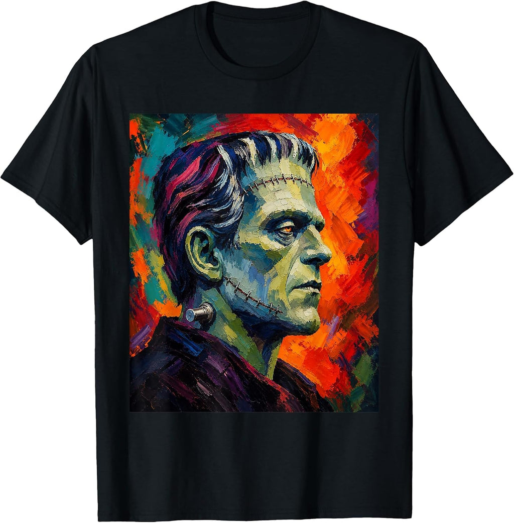 Frankenstein and Bride The Lover Halloween Matching Couple T-Shirt