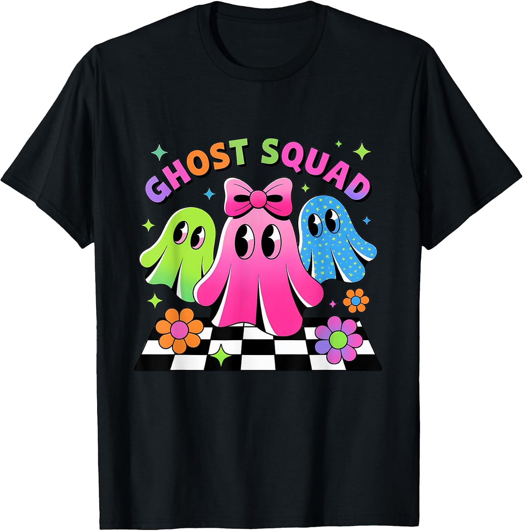 Ghost Squads Cute Halloween Casual Outfit Fun Style T-Shirt