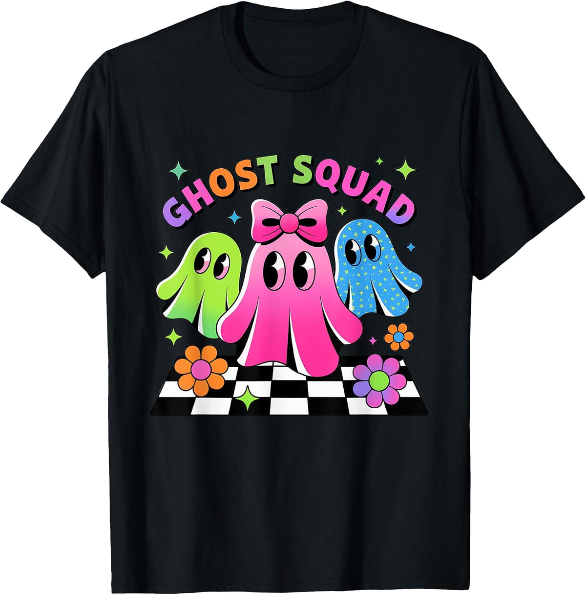 Ghost Squads Cute Halloween Casual Outfit Fun Style T-Shirt