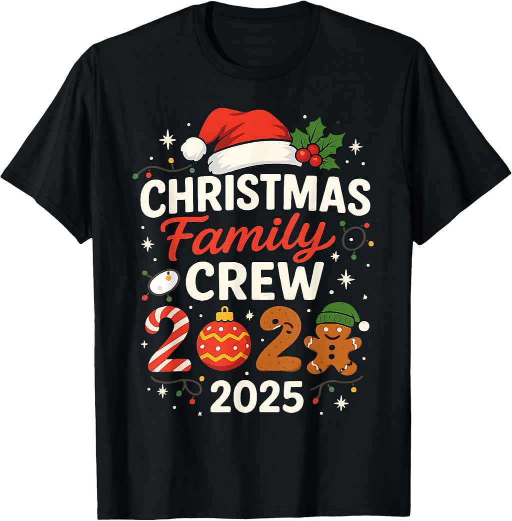 Christmas Family Crew 2025 Matching Outfit T-Shirt