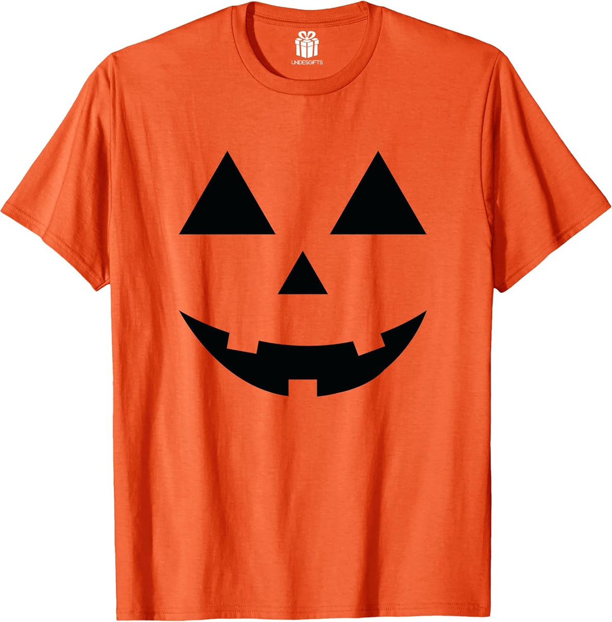 Jack-O-Lantern Pumpkin Face Halloween T-Shirt for Men Women Girls Boys Kids Toddler