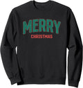 Merry Christmas Vintage Santa Retro Holiday Sweatshirt