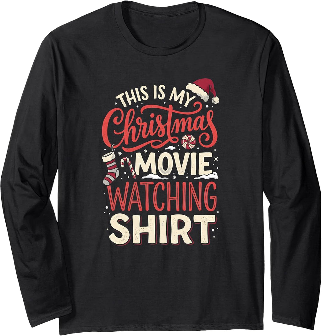 This is My Christmas Movie Watching Long Sleeve T-Shirt