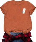 Halloween Shirts for Women Short Sleeve Graphic T Shirt
