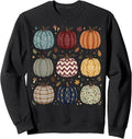 Pumpkin Halloween Colorful Autumn Sweatshirt
