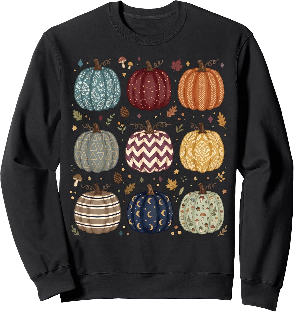 Pumpkin Halloween Colorful Autumn Sweatshirt