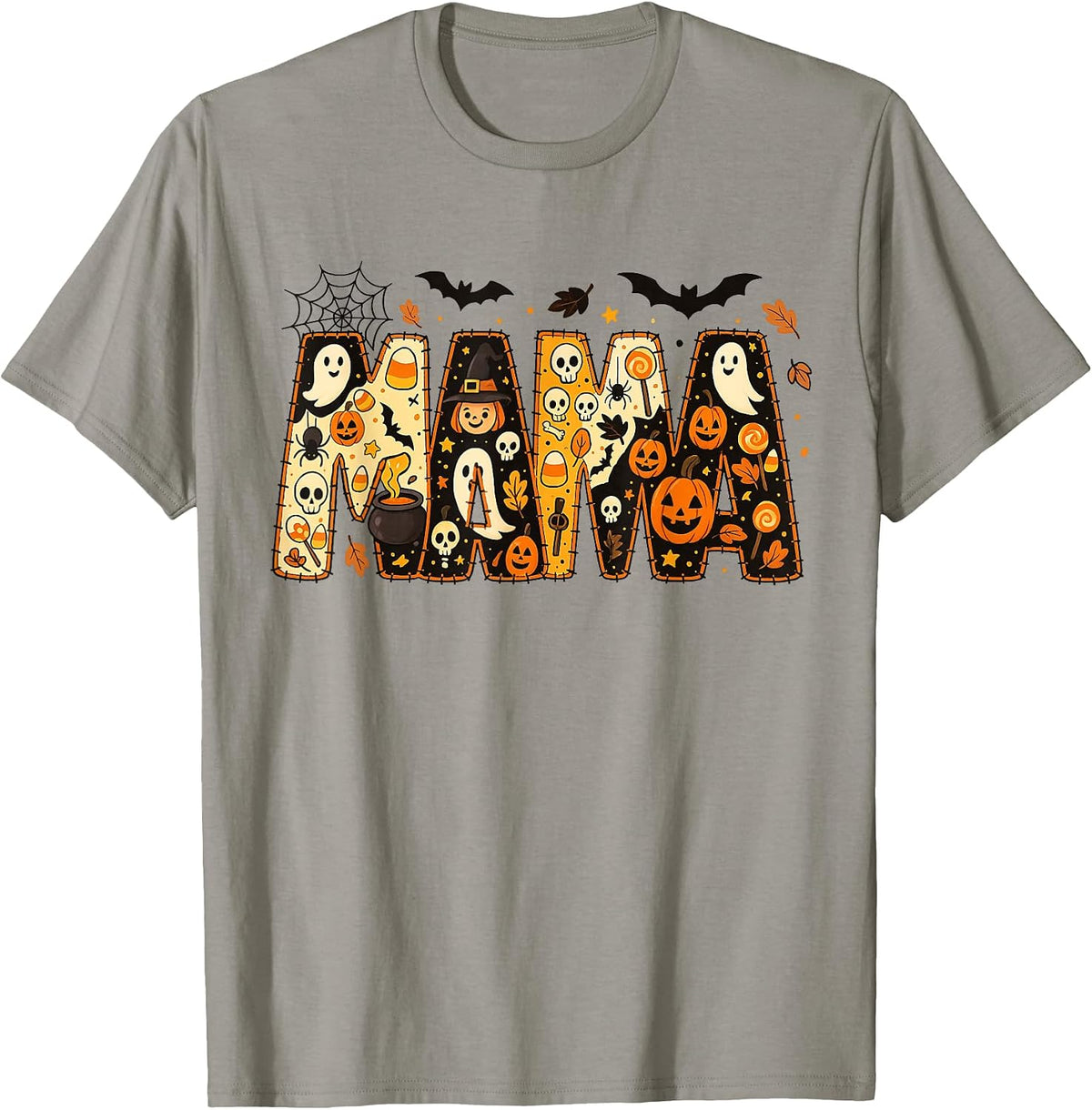 Halloween Mama Tee Momster Spooky Mom Trick Or Treat Ghost T-Shirt