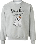 Spooky Season Arrived Cute Ghost - Halloween Design Unisex Crewneck Sweatshirt