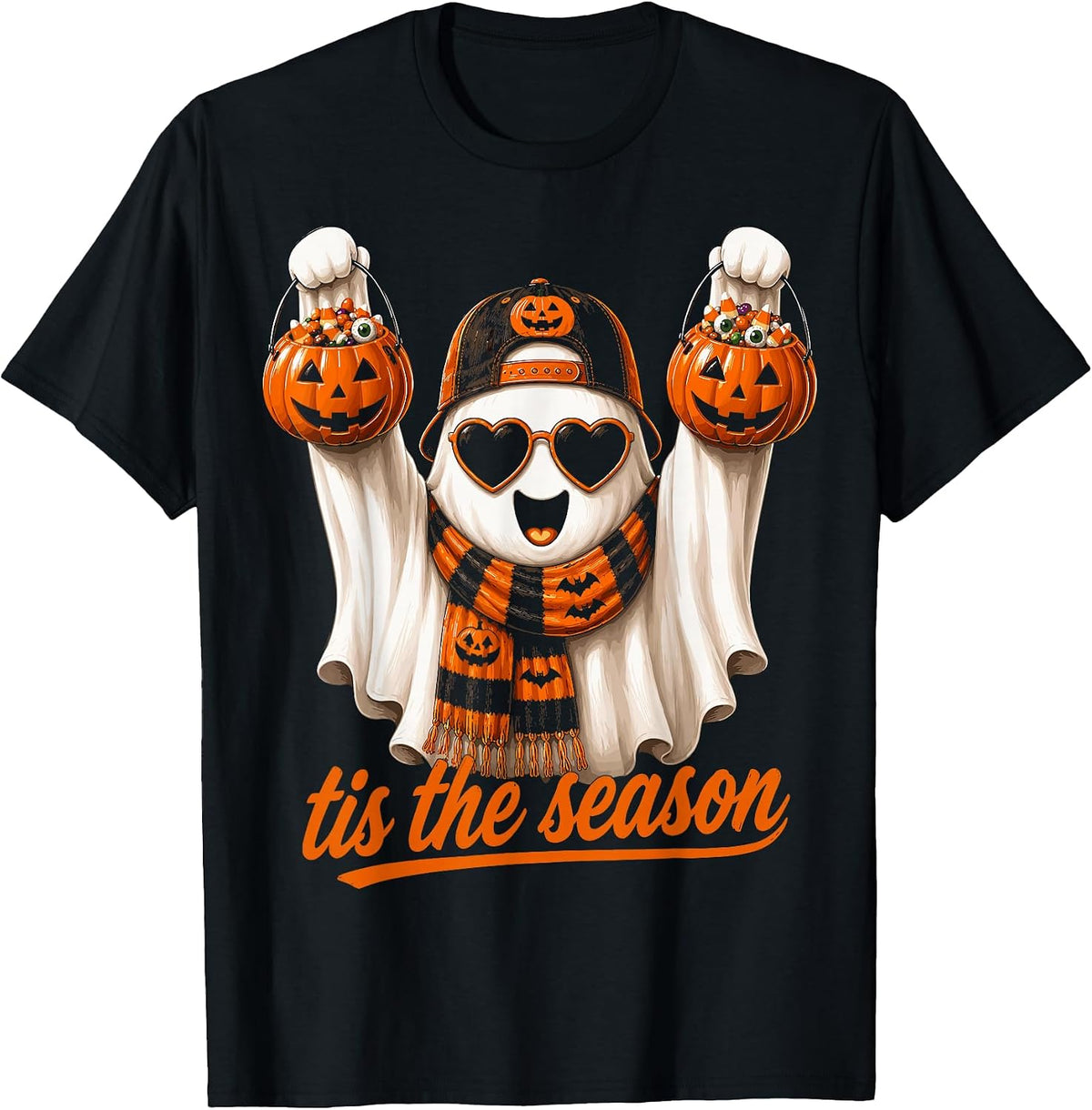 Halloween Tis The Season Ghost Funny Halloween Meme T-Shirt