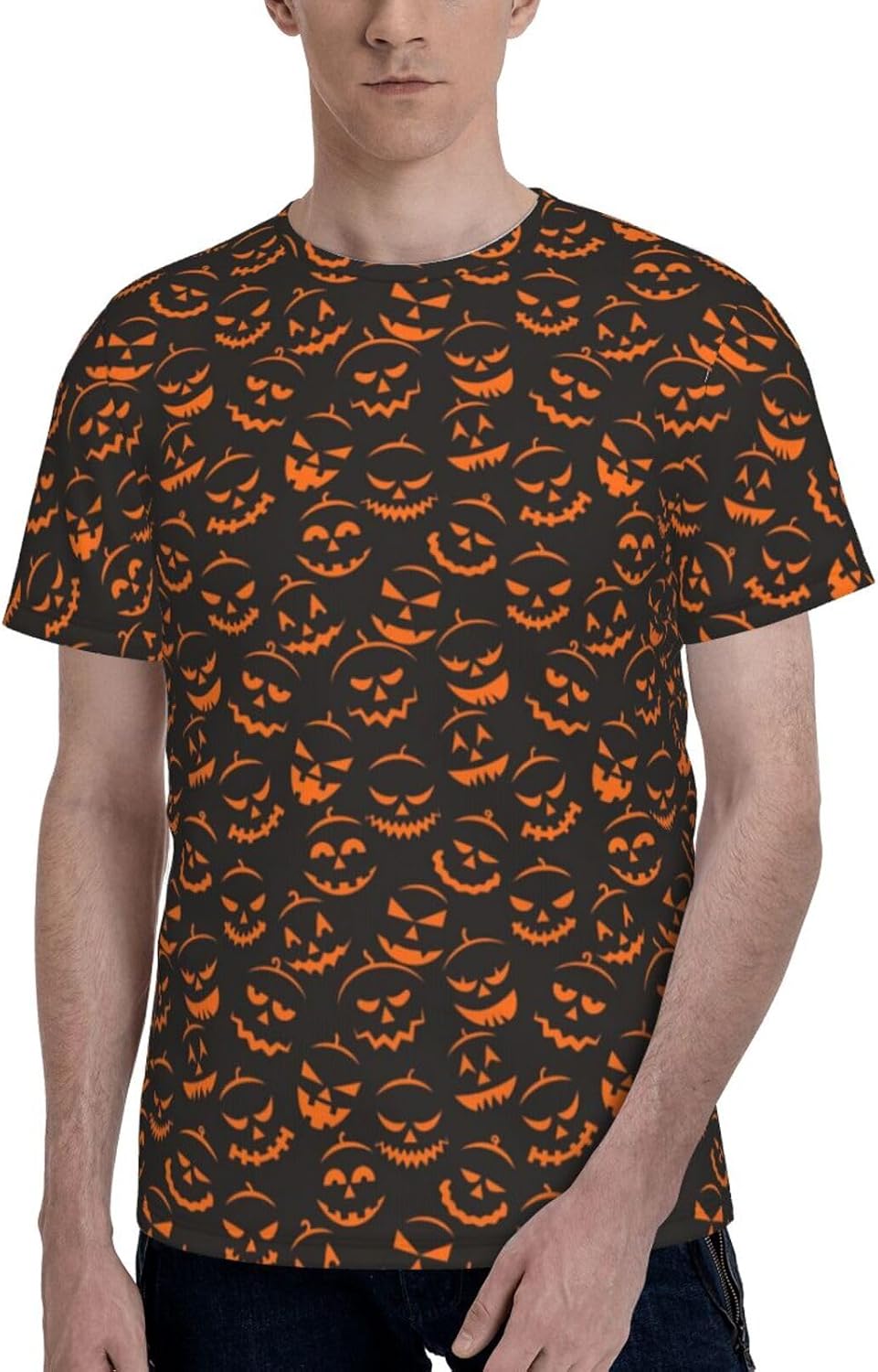 T-Shirt for Men, Crew Neck Casual Tee, Loose Fit, Funny Graphic Shirt Short Sleeve