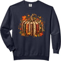 Halloween Fall Reading Pumpkin Book Teacher Men Women Kids Comfort Colors Adult Sweatshirt