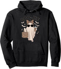 Coquette Leopard Ghost Coffee Boo-Jee Halloween Boujee Ghost Pullover Hoodie