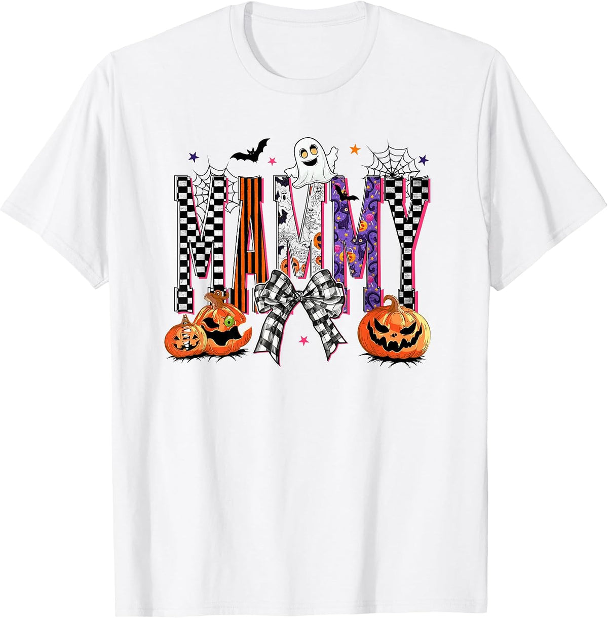 Mammy Pumpkin Fall Halloween Family Matching T-Shirt