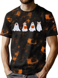 Halloween Shirts for Men Spooky Season Tshirt Ghost Graphic Tees