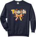 Fall Teach Pencil Bow Pumpkin Autumn Teacher Classroom Comfort Colors Adult Sweatshirt