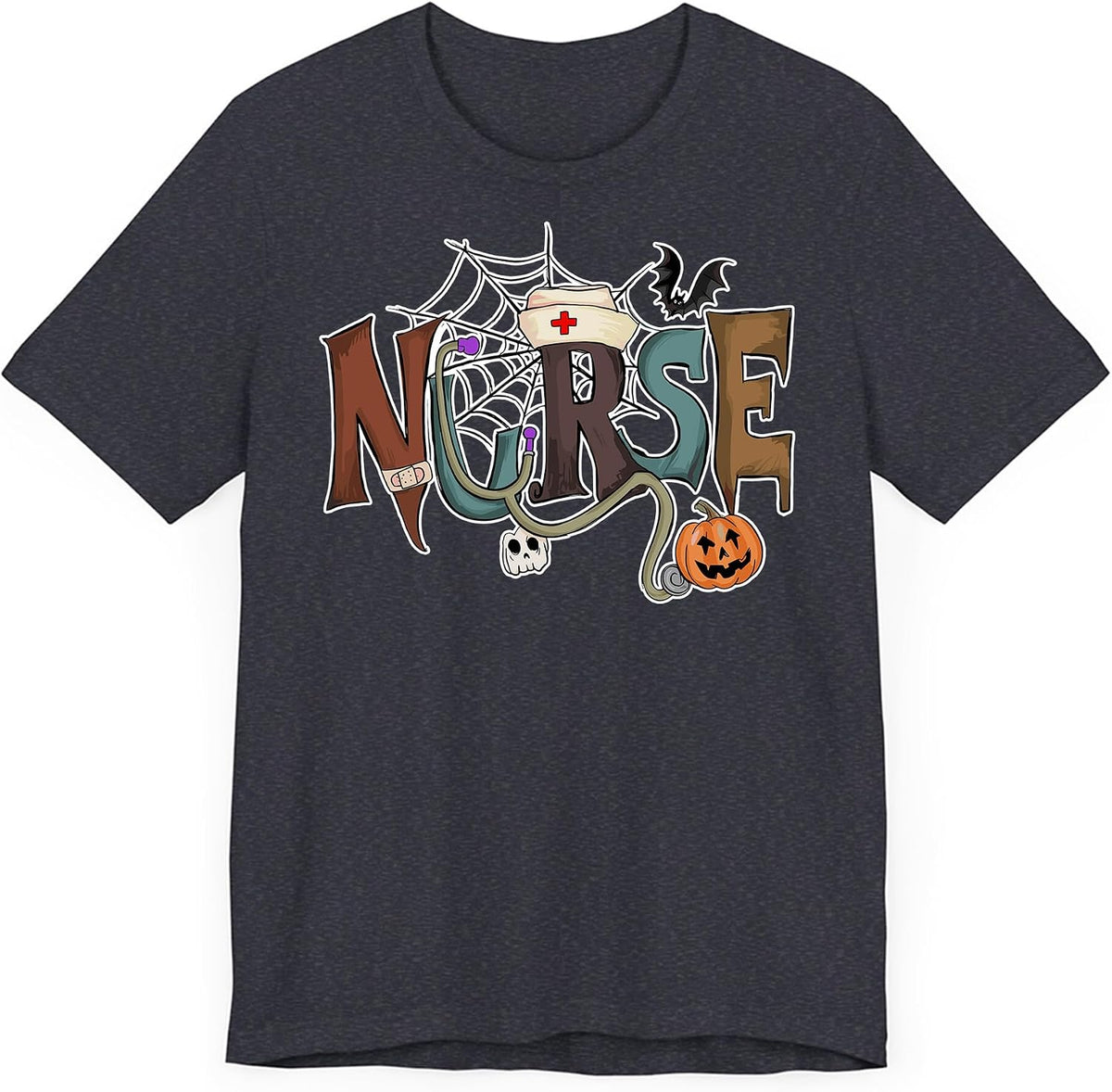 Nurse Halloween T Shirt Spooky Nurse Outfit Women Nursing Tee