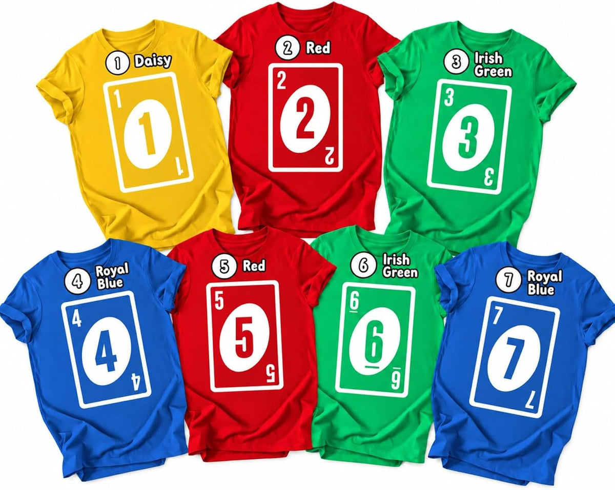 Color Halloween Shirt for Adults - Family Matching Halloween Shirts - Adult Costumes Tshirt