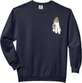 Spooky Season Cute Ghost Ice Coffee Halloween Costume Comfort Colors Adult Sweatshirt