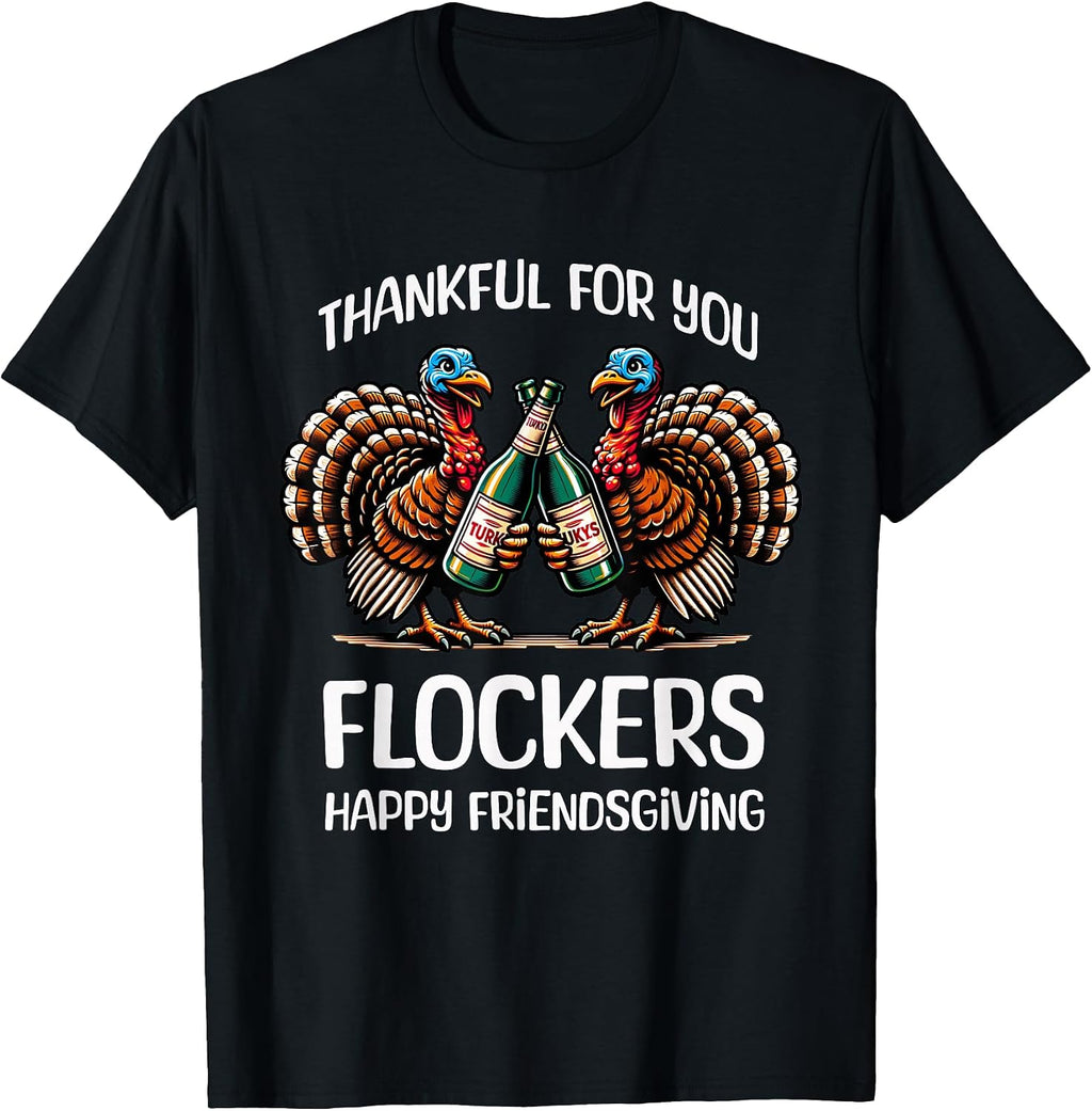 Funny Friendsgiving Shirt Women Turkey Men Friendsgiving T-Shirt