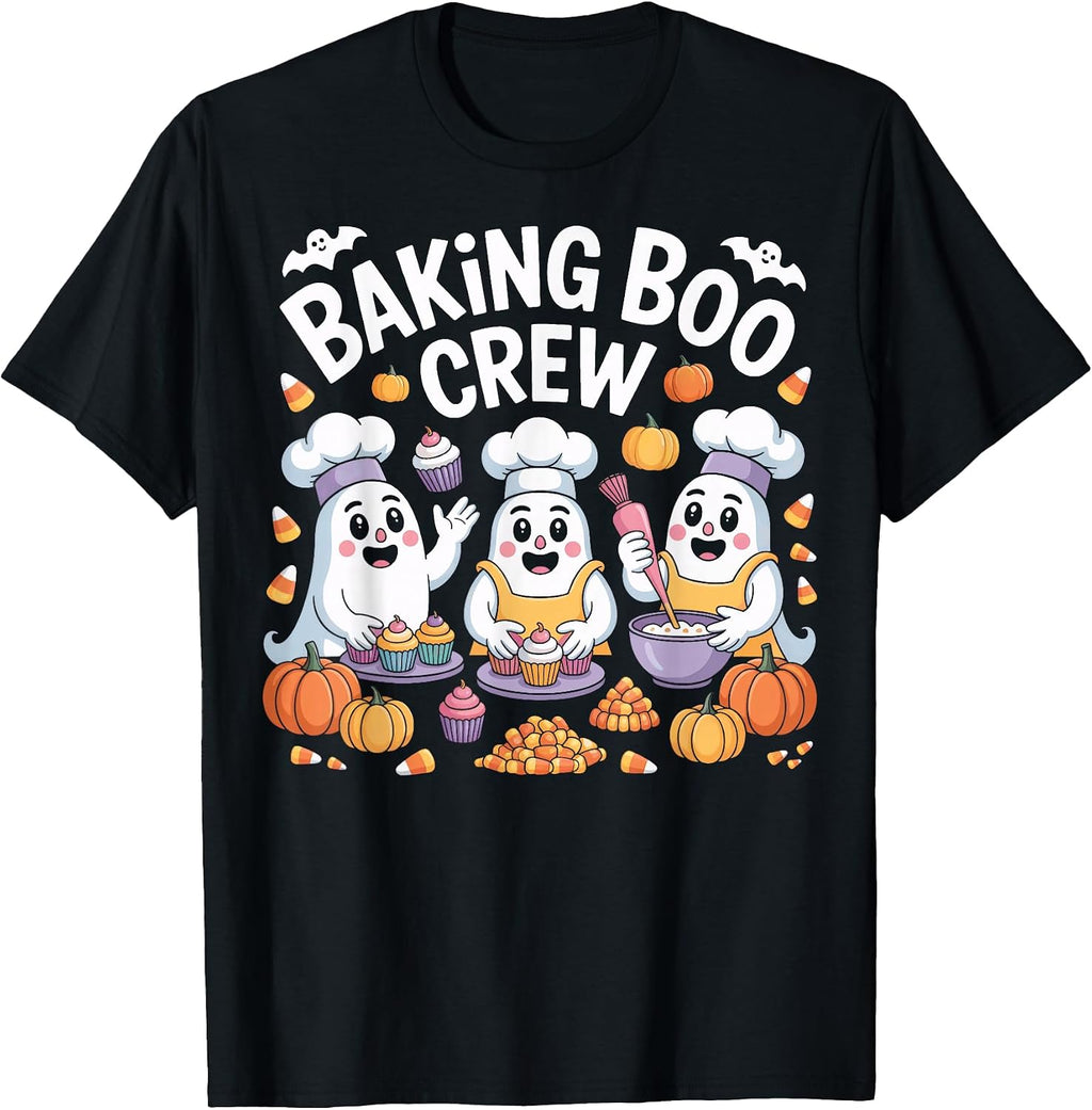 Baking Boo Crew Halloween Ghost Lovers T-Shirt