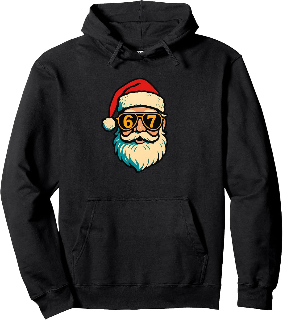 6 7 Meme Christmas Santa Face 67 Six Seven Kids Teen Boys Pullover Hoodie