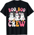 Boo Boo Crew Spooky Nurse Ghost Nursing Halloween Nurse T-Shirt