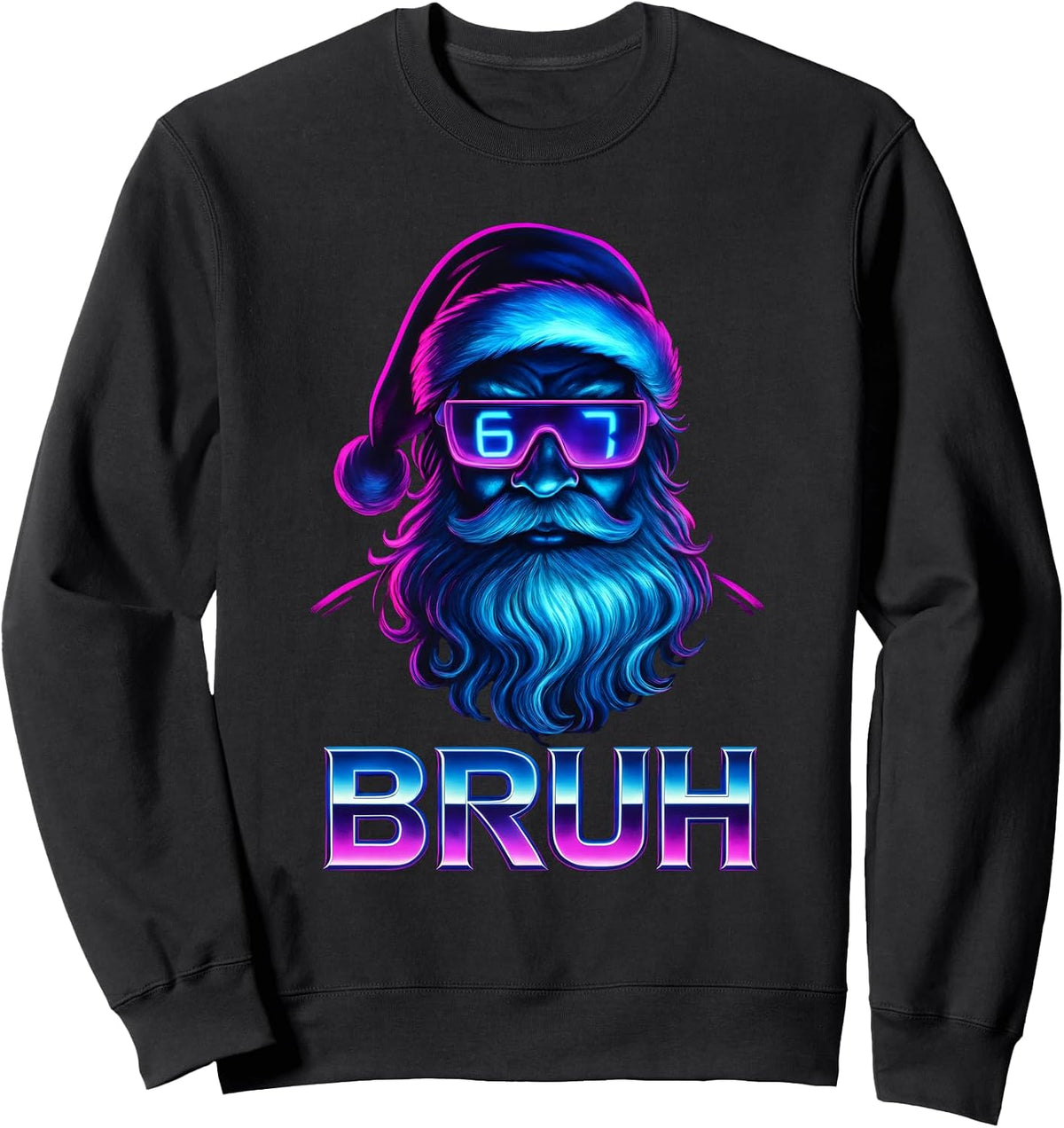 67 Meme Christmas Santa Bruh Brainrot 6 7 Six Seven Teen Boy Sweatshirt