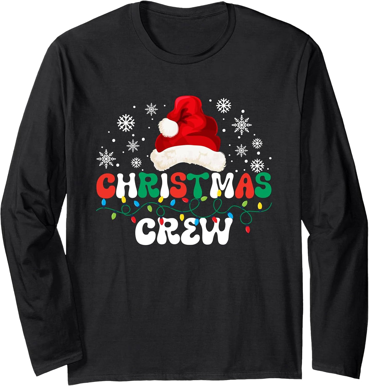 Christmas Family Matching Holiday Xmas Gifts Christmas Crew Long Sleeve T-Shirt