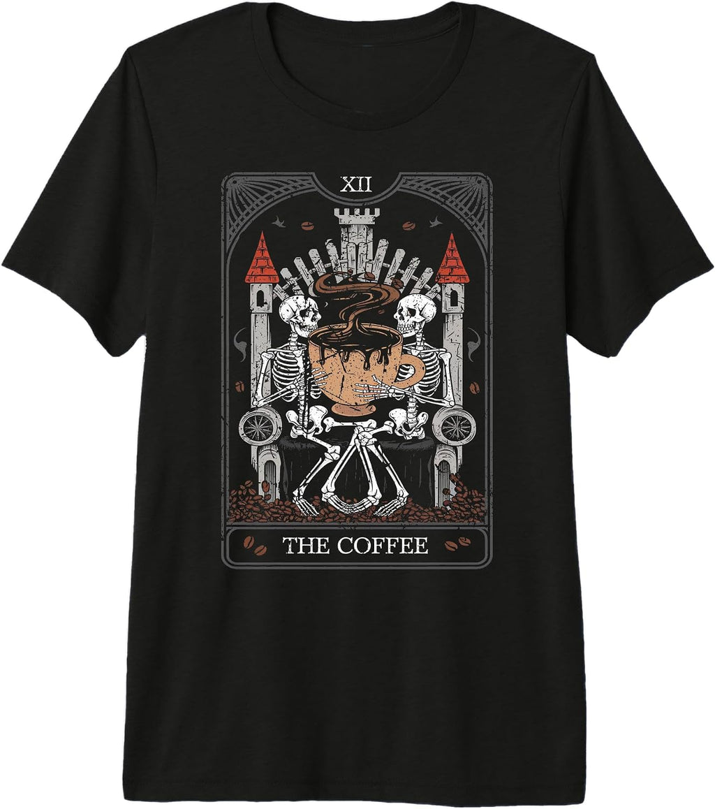Skeleton Mug Coffee Cup Meme Premium Tri-blend T-Shirt
