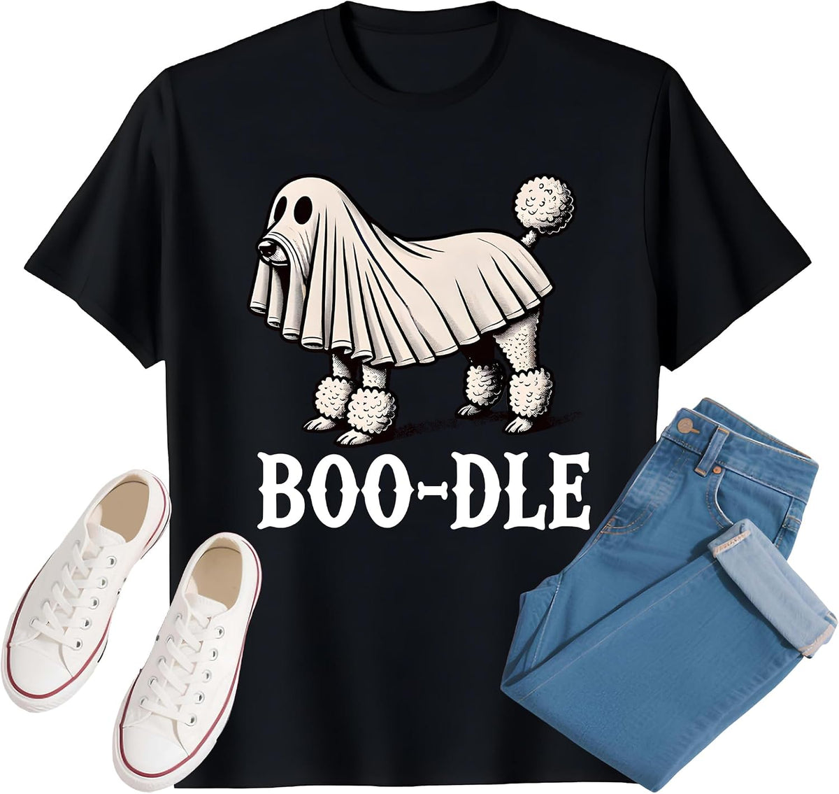 Halloween Shirts for Women Ghost Dog Halloween Shirt Funny Ghost Dog Spooky Season Tshirt Men