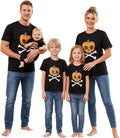 Family Halloween Shirts Matching Sets-Short Sleeve Pumpkin Shirt for Women Men Kids Baby|Family Outfits Tops