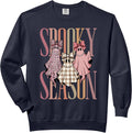 Spooky Season Coquette Ghosts Bow Leopard Plaid Halloween Comfort Colors Adult Sweatshirt