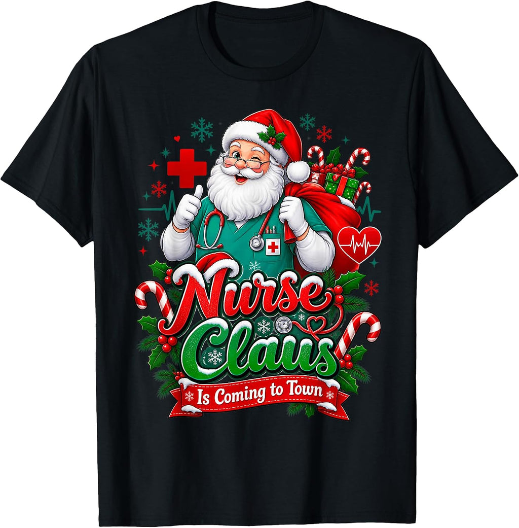 Christmas Nurse Holiday Medical Humor T-Shirt