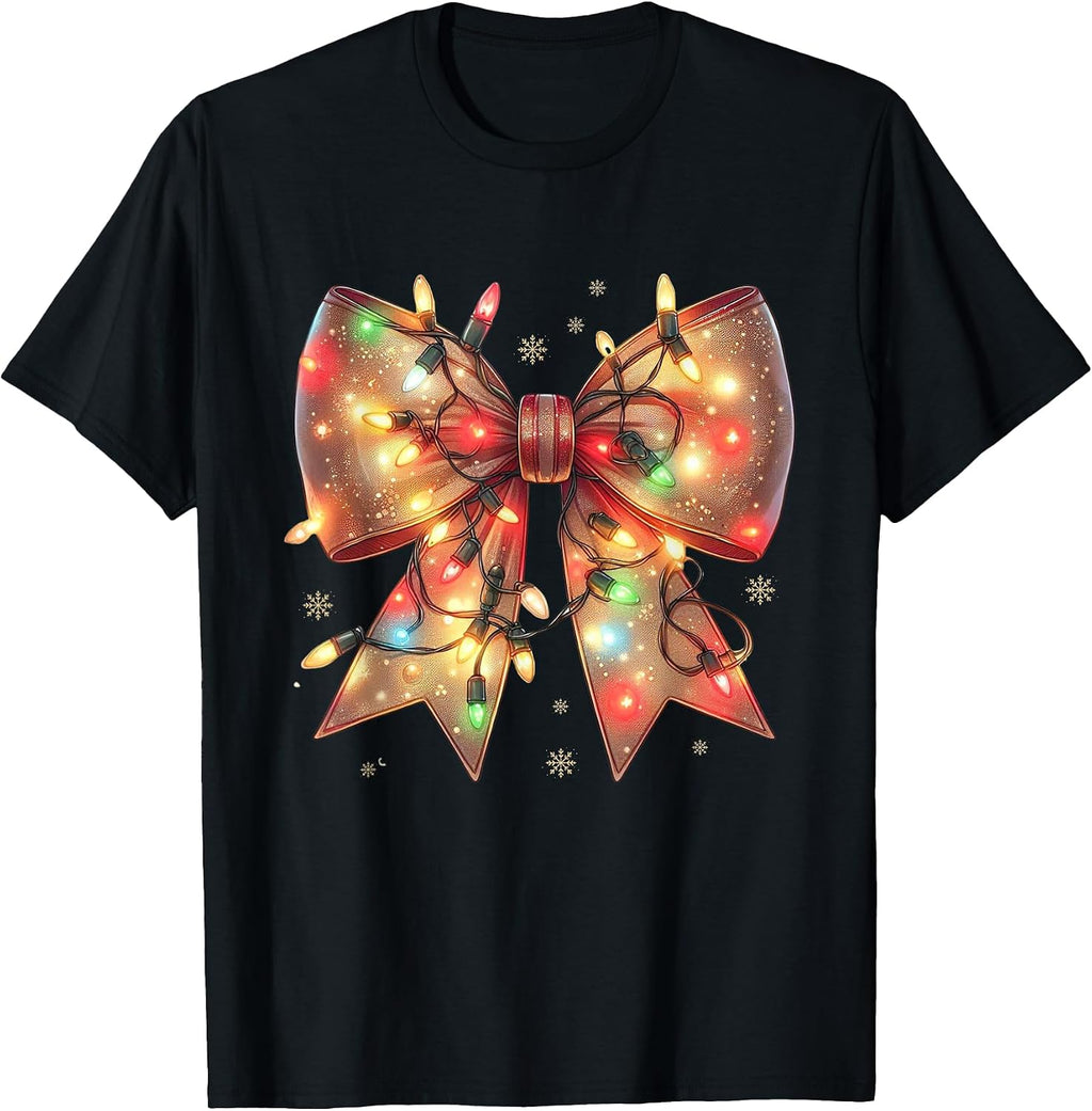 Christmas Light Coquette Bow