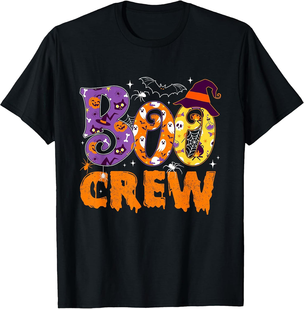 The Boo Crew Funny Halloween Family Matching Women Men Kids T-Shirt
