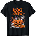 Boo Crew Halloween Dogs and Cats in Pumpkin Cute Spooky T-Shirt