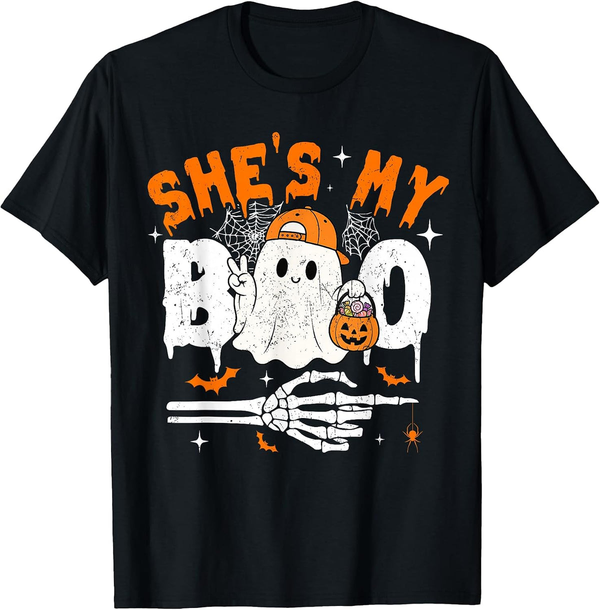 She's My Boo Matching Couple Halloween Couples He's My Boo T-Shirt