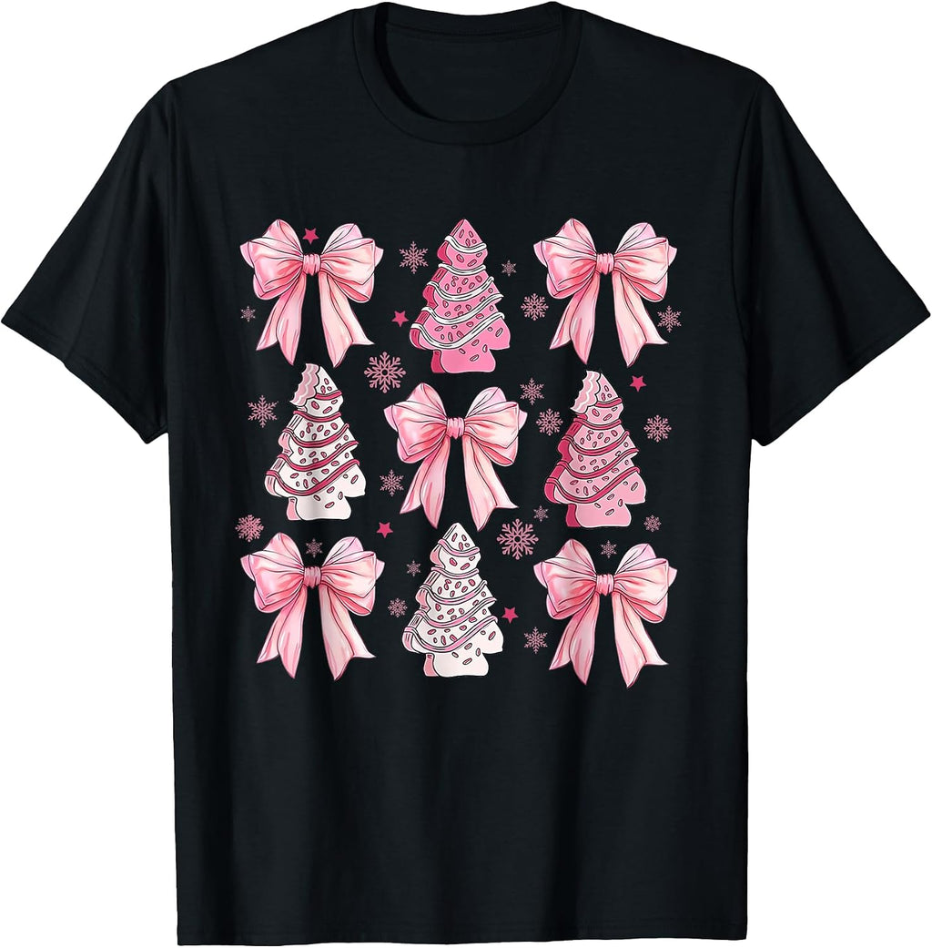 Cute Christmas Xmas Pink Coquette Bow Women Girls